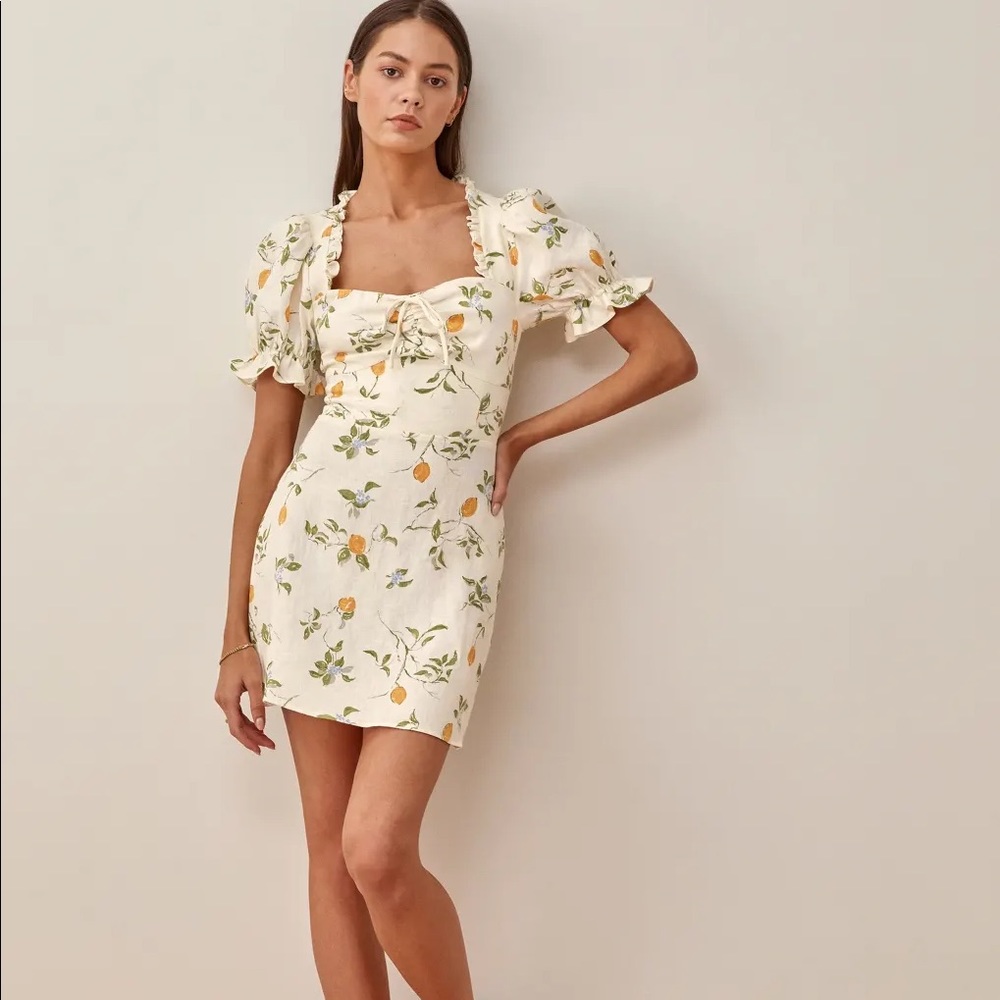 Reformation Citron Easton Dress